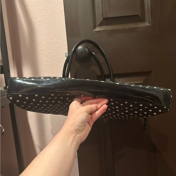 Kate Spade EUC Black and White Polka Dot Laptop Bag - Picture 3 of 7